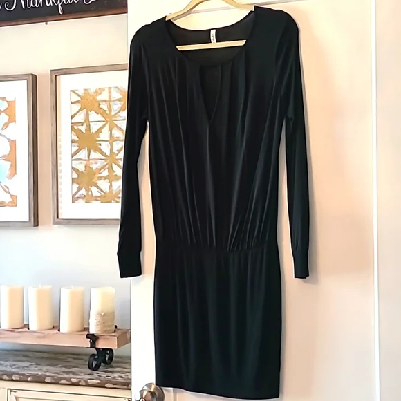 Lanston Sport | Dresses | Long Sleeve Black Dress | Poshmark